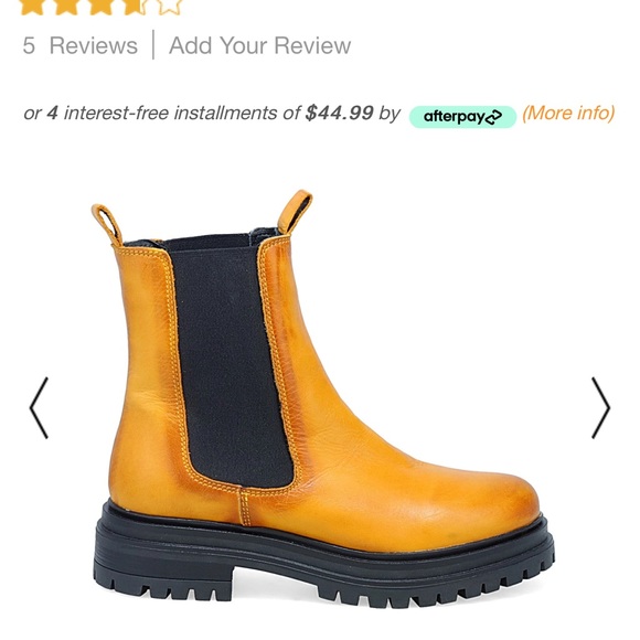 Size 38 Miz Mooz, lug, sole boots. In Ochre - Picture 5 of 7